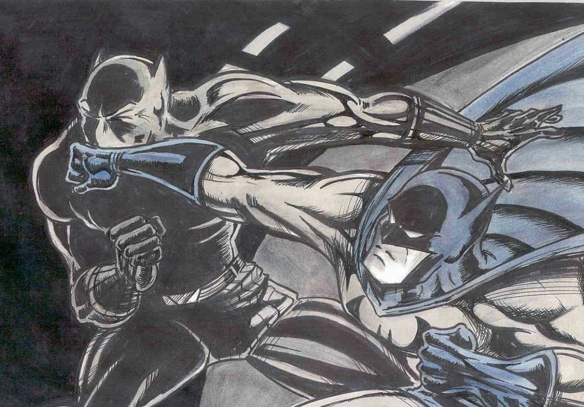 Black Panther Vs Batman02 In Peter Temples February 2011 Battle
